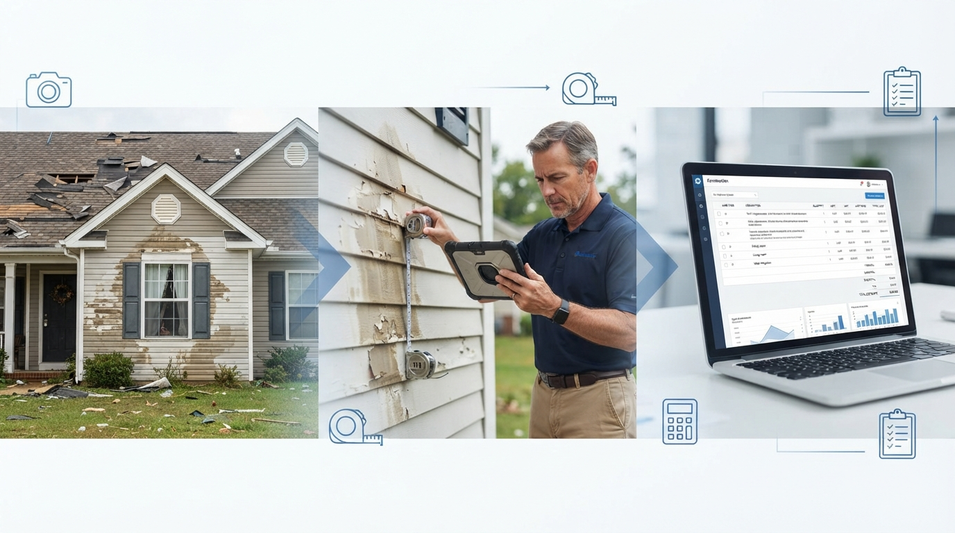 insurance claim estimate process steps